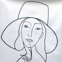 La dame au chapeau