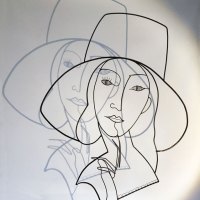 La dame au chapeau