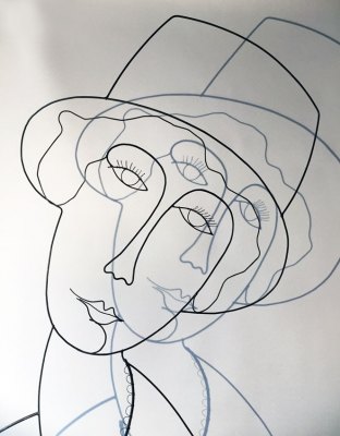 La demoiselle au chapeau