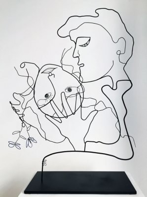 Les amants du tableau bleu