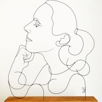 commande-stephane-portrait-art-wire-sculpture-fil-de-fer-lor-laure-simoneau-artiste-atelier-paris-commande-artwork-wiresculpture-anniversaire