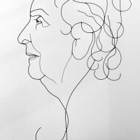 monique-1-portrait-art-wire-sculpture-fil-de-fer-lor-laure-simoneau-artiste-atelier-paris-commande-artwork-wiresculpture-anniversaire