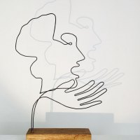 L-accueil-serie-guernica-picasso-laure-simoneau-lor-sculpture-fil-de-fer-wire-art-sculpture-artiste-espagne-guerre-paix